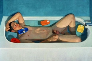 Colin in the Bath with Boats